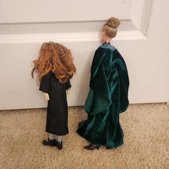Set Of 2 Harry Potter Hermoine Granger Minerva Mcgonagall Dolls 2018 Mattel - Picture 2 of 6
